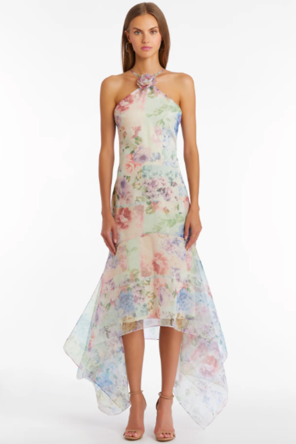 Carly Floral Midi Dress by Amanda Uprichard RENTAL The Fitzroy