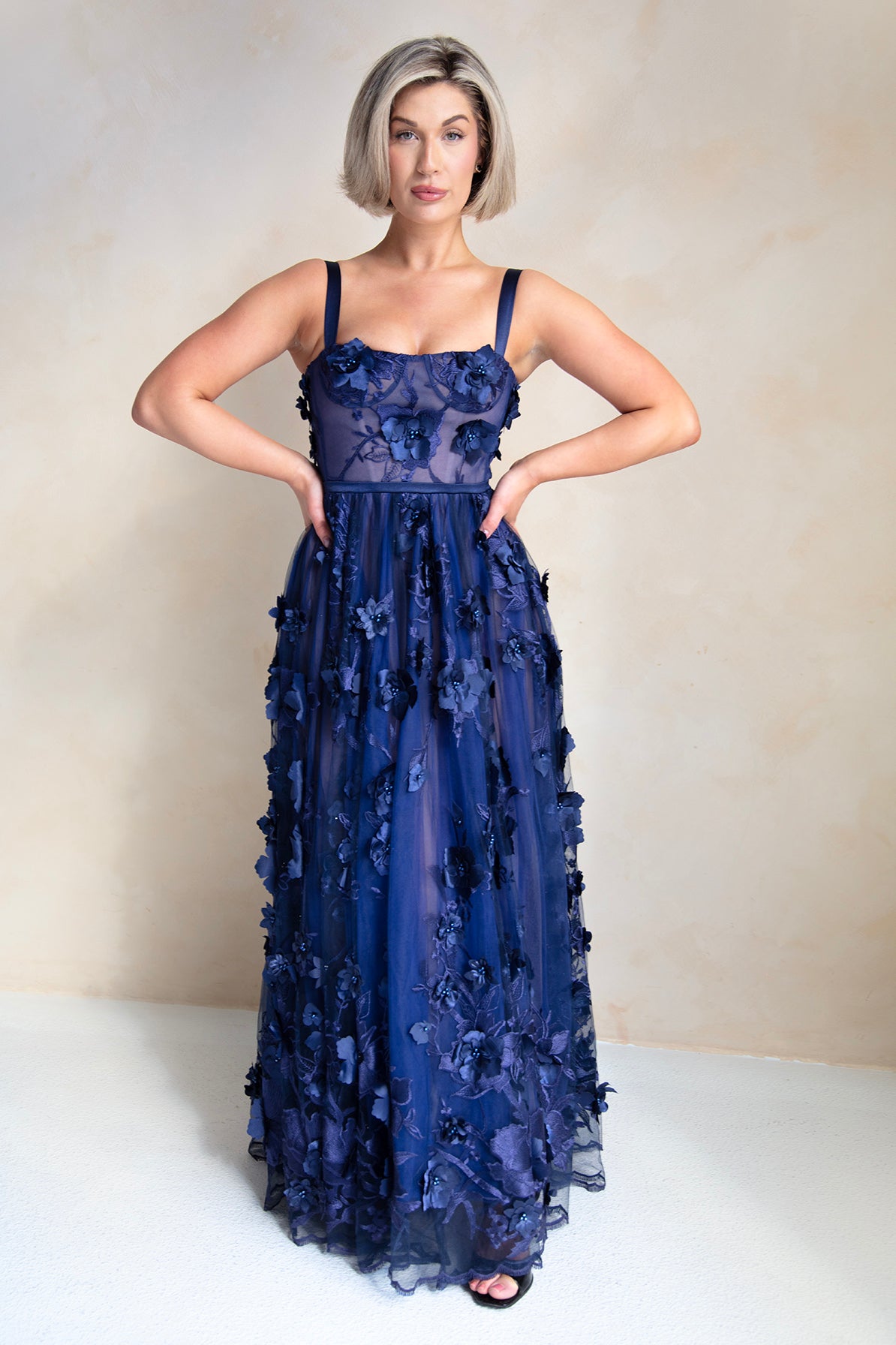 Anastasia Navy Gown by Bronx and Banco - RENTAL