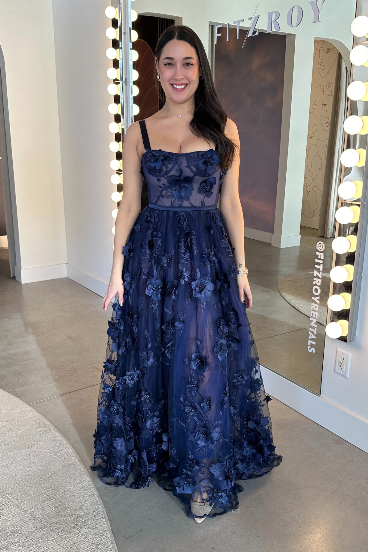 Anastasia Navy Gown by Bronx and Banco - RENTAL