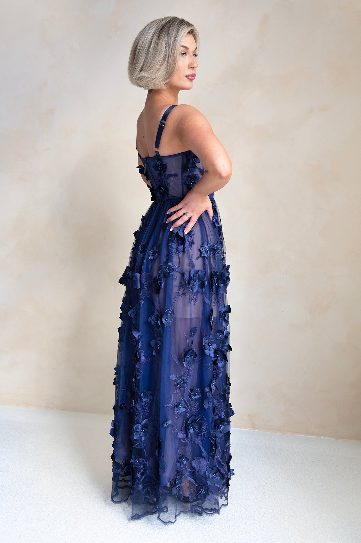 Anastasia Navy Gown by Bronx and Banco - RENTAL