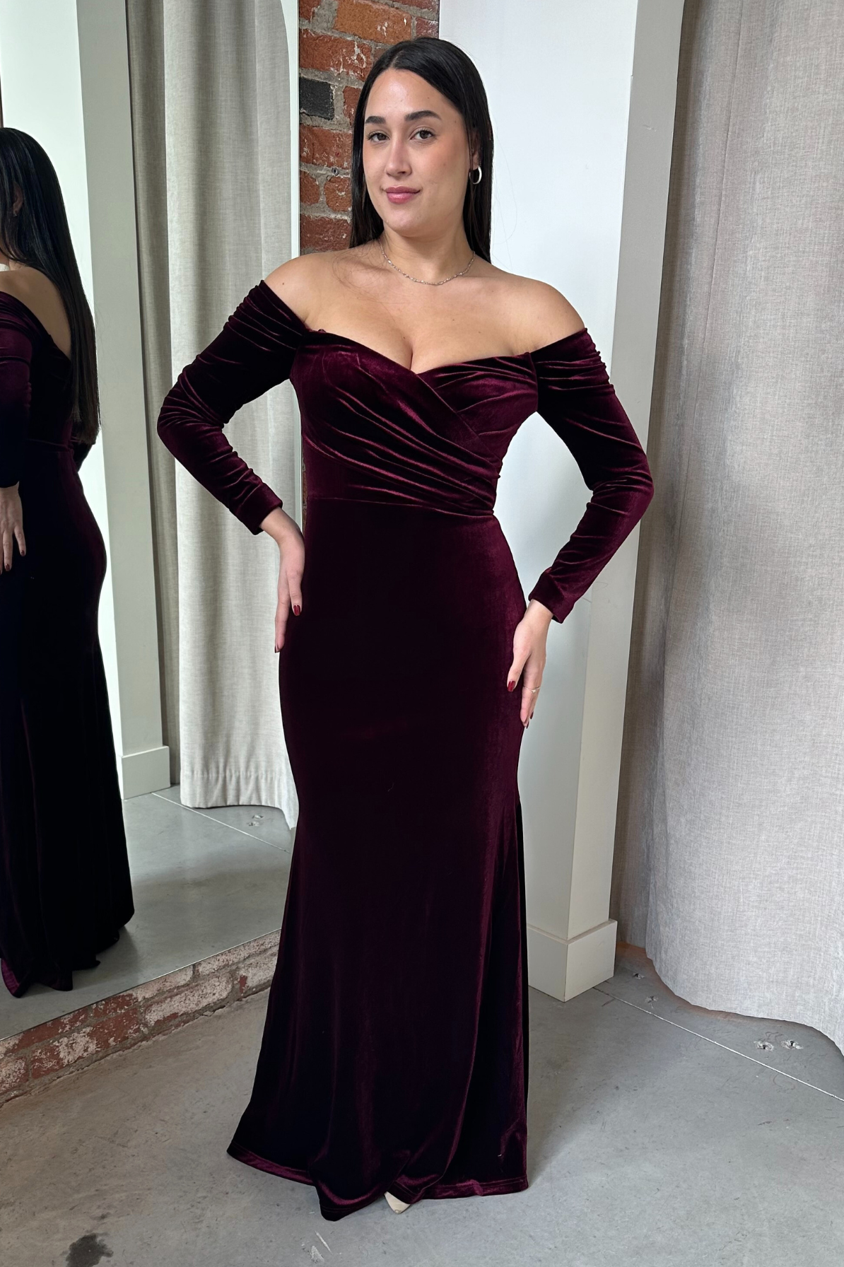 Lucinda Velvet Gown by Theia Couture - RENTAL