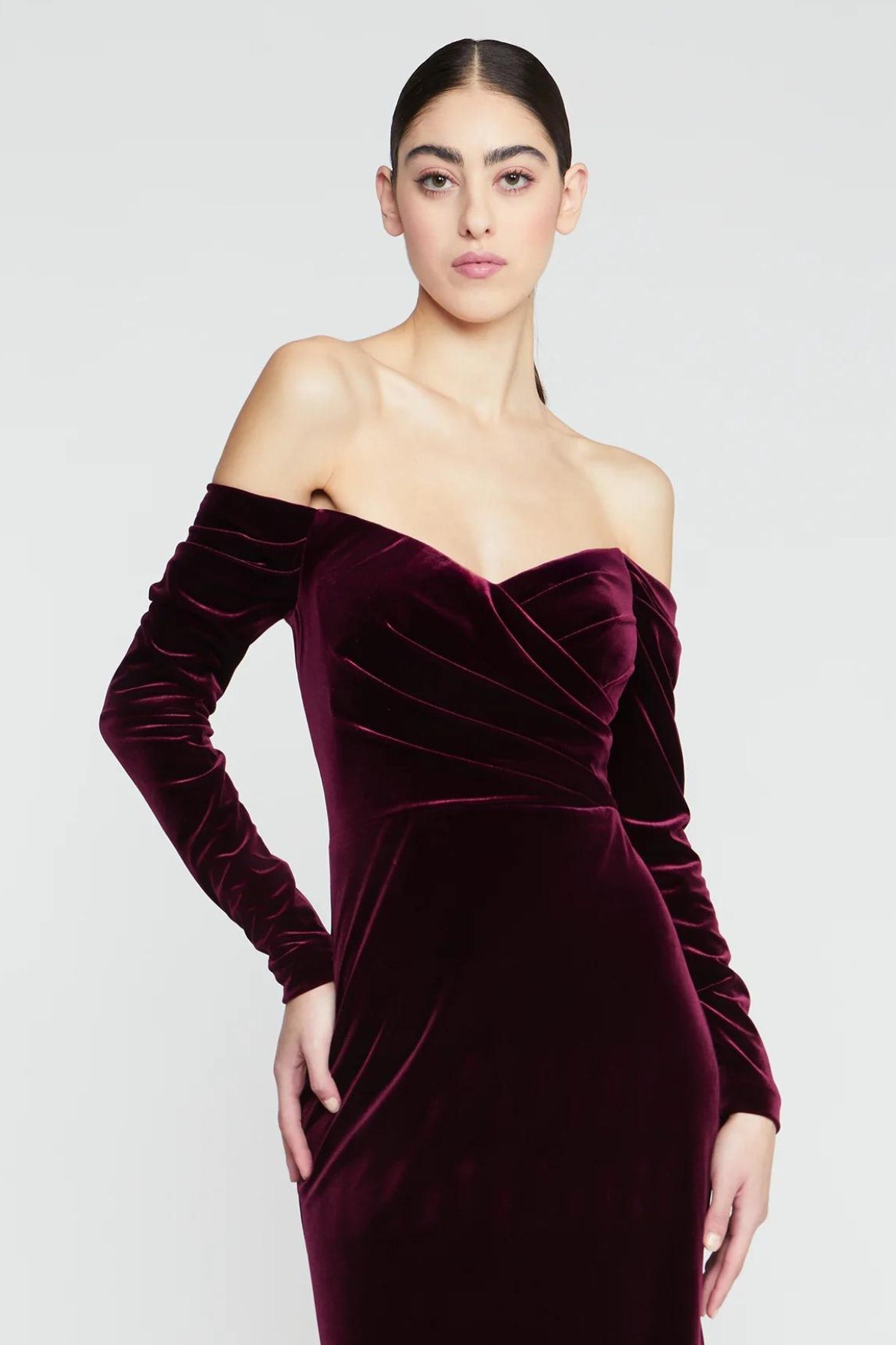 Lucinda Velvet Gown by Theia Couture - RENTAL