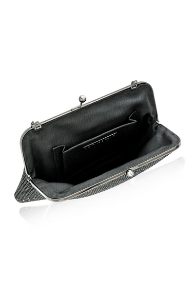 At Last Clutch in Black by Whiting and Davis - RENTAL