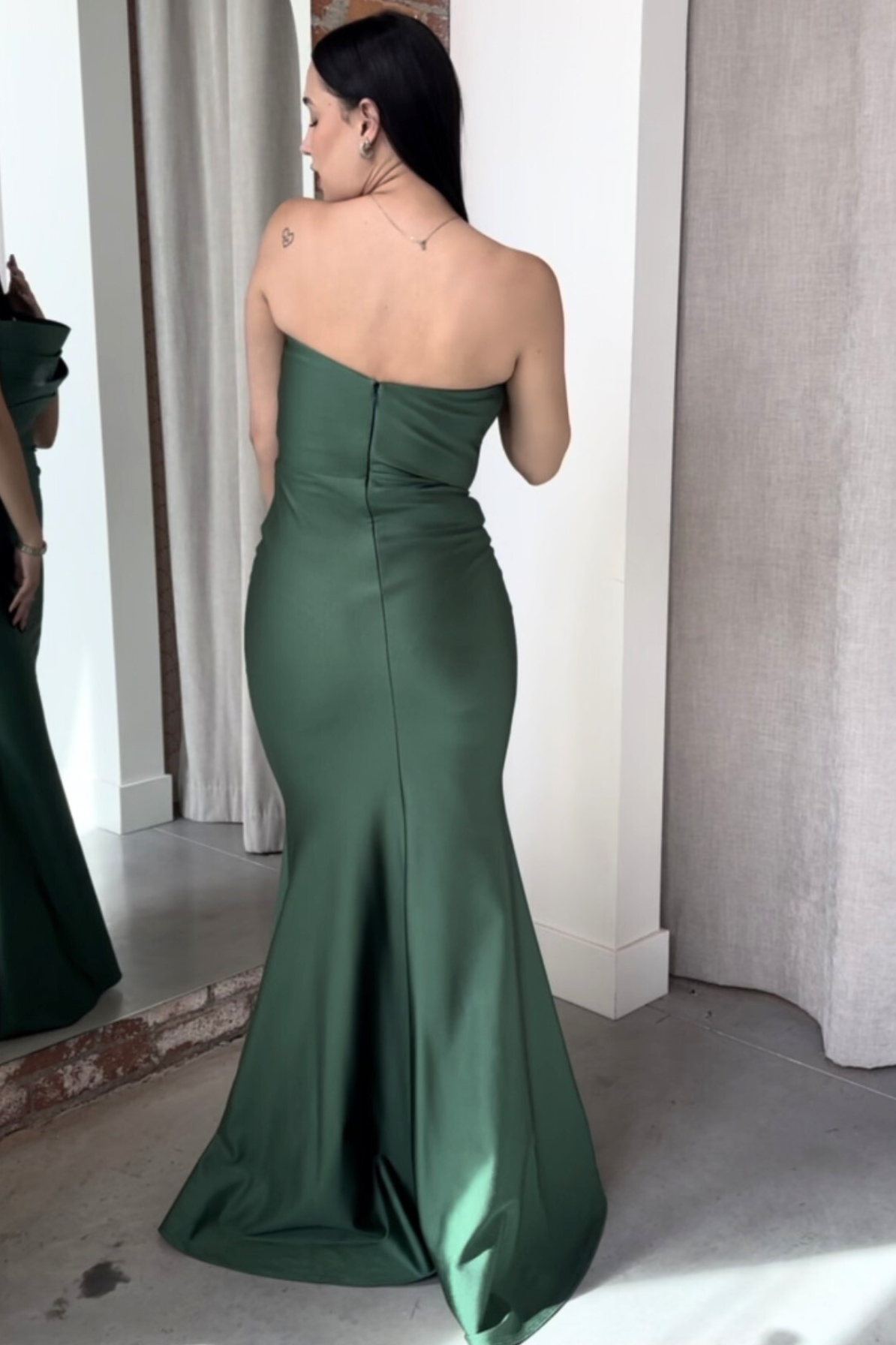 Avani Dress in Forest Green by Nicole Bakti - RENTAL