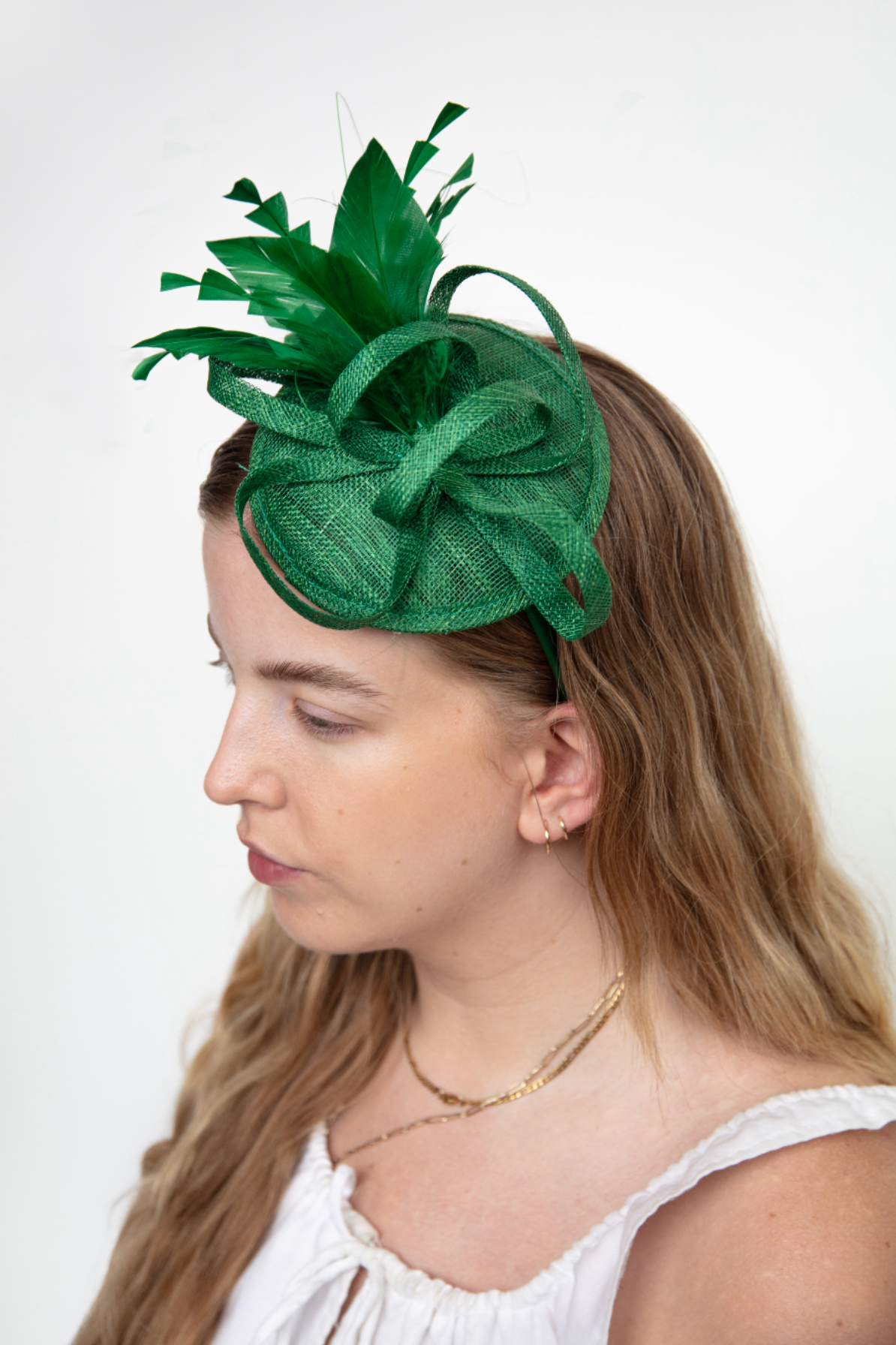 Belmont Green Fascinator - RENTAL