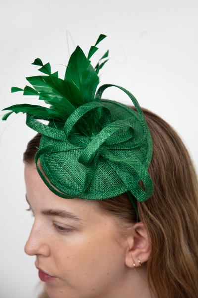 Belmont Green Fascinator - RENTAL