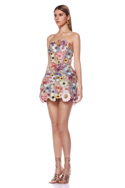 Bouquet Maraya in Pastel Mini Dress by Bronx and Banco