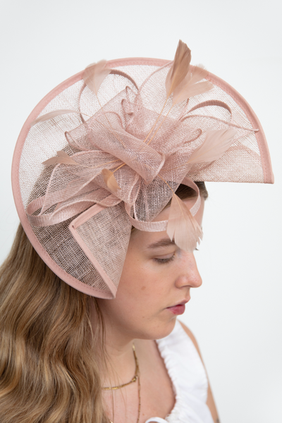 Canterbury Soft Pink Fascinator - RENTAL