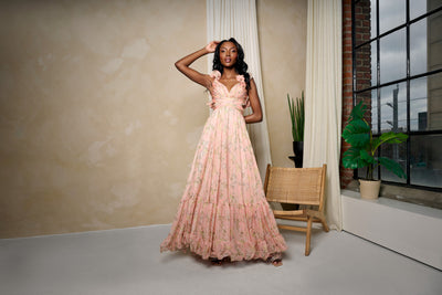 Barcelona Gown in Soft Pink by Mac Duggal - RENTAL