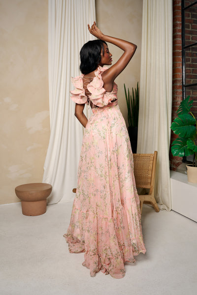 Barcelona Gown in Soft Pink by Mac Duggal - RENTAL