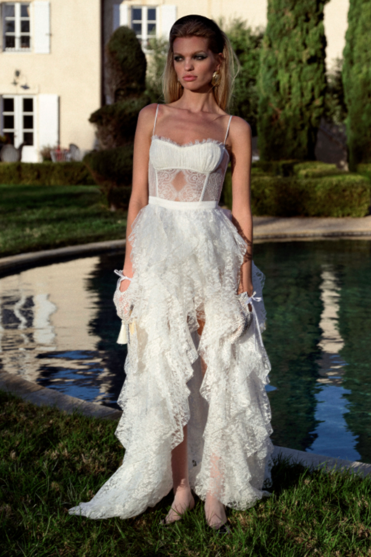 Heaven Lace Gown by For Love and Lemons - RENTAL