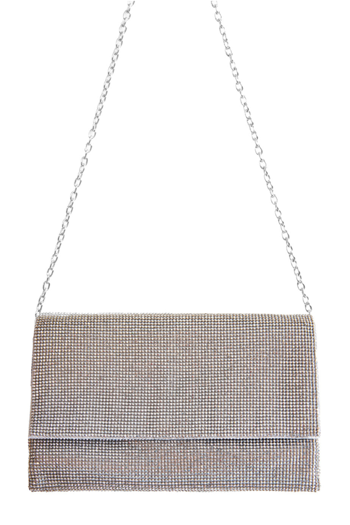 Damen Shoulder Bag in Silver by Whiting and Davis - RENTAL