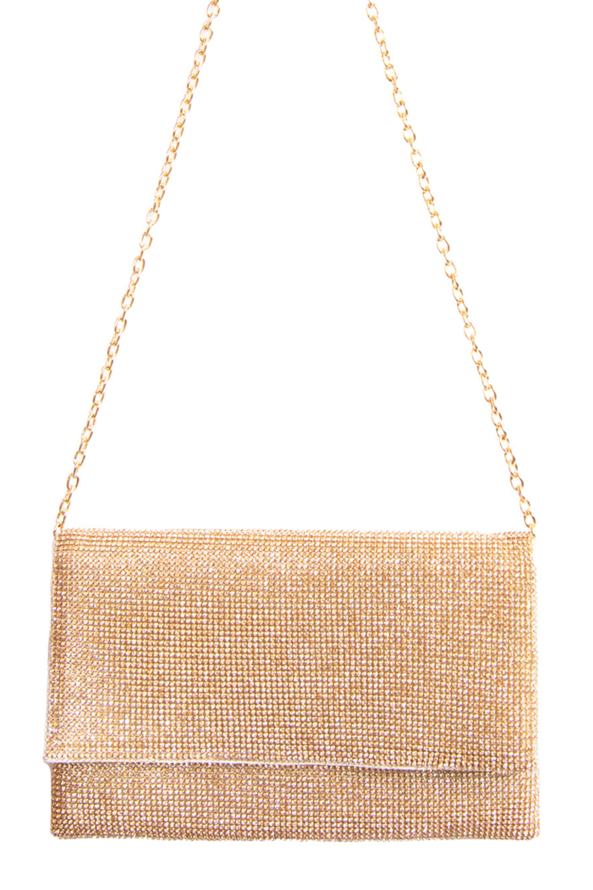 Dani Shoulder Bag  in Gold by Whiting and Davis - RENTAL