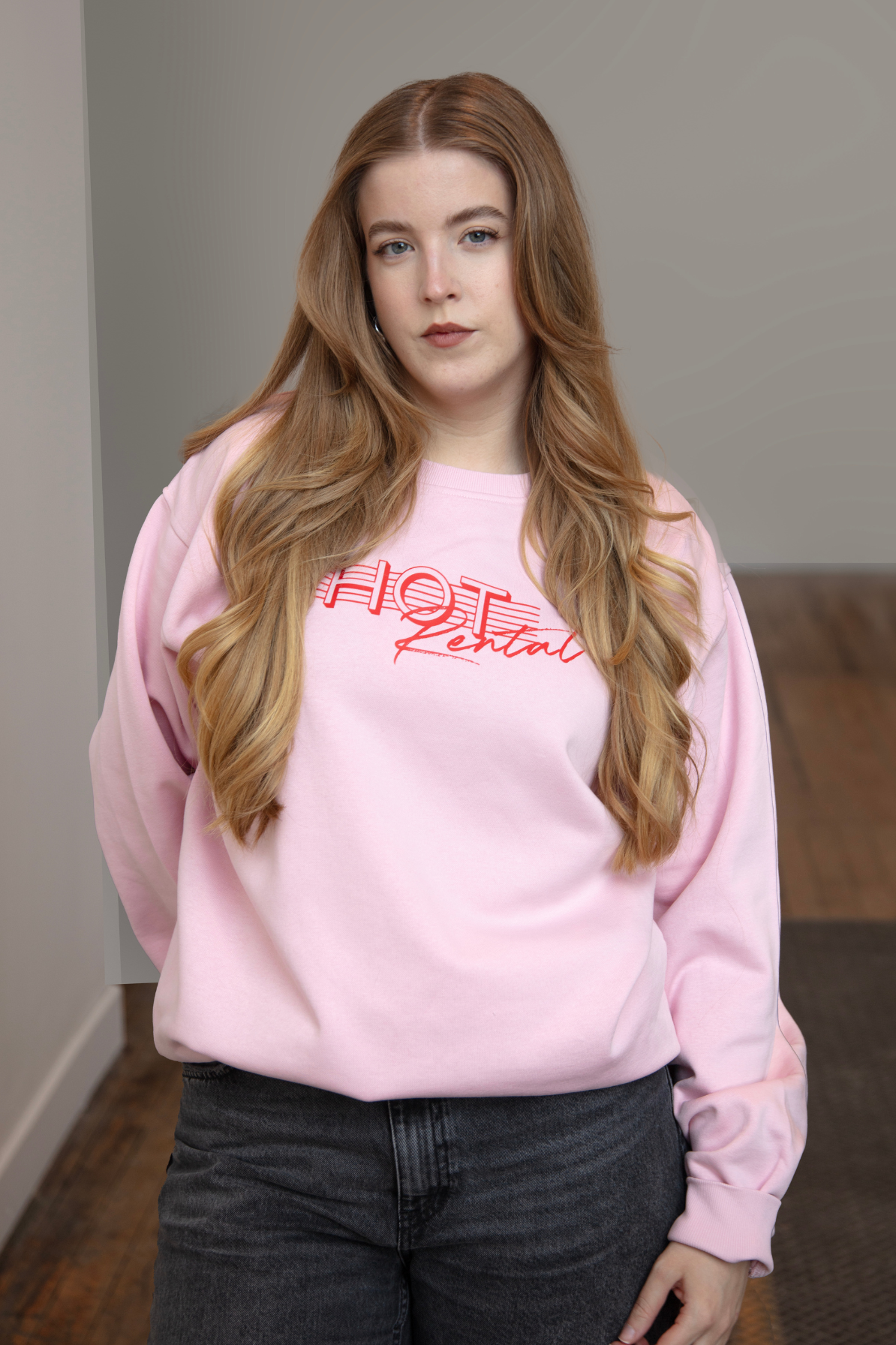 Limited Edition Hot Rental Sweatshirt in Pink