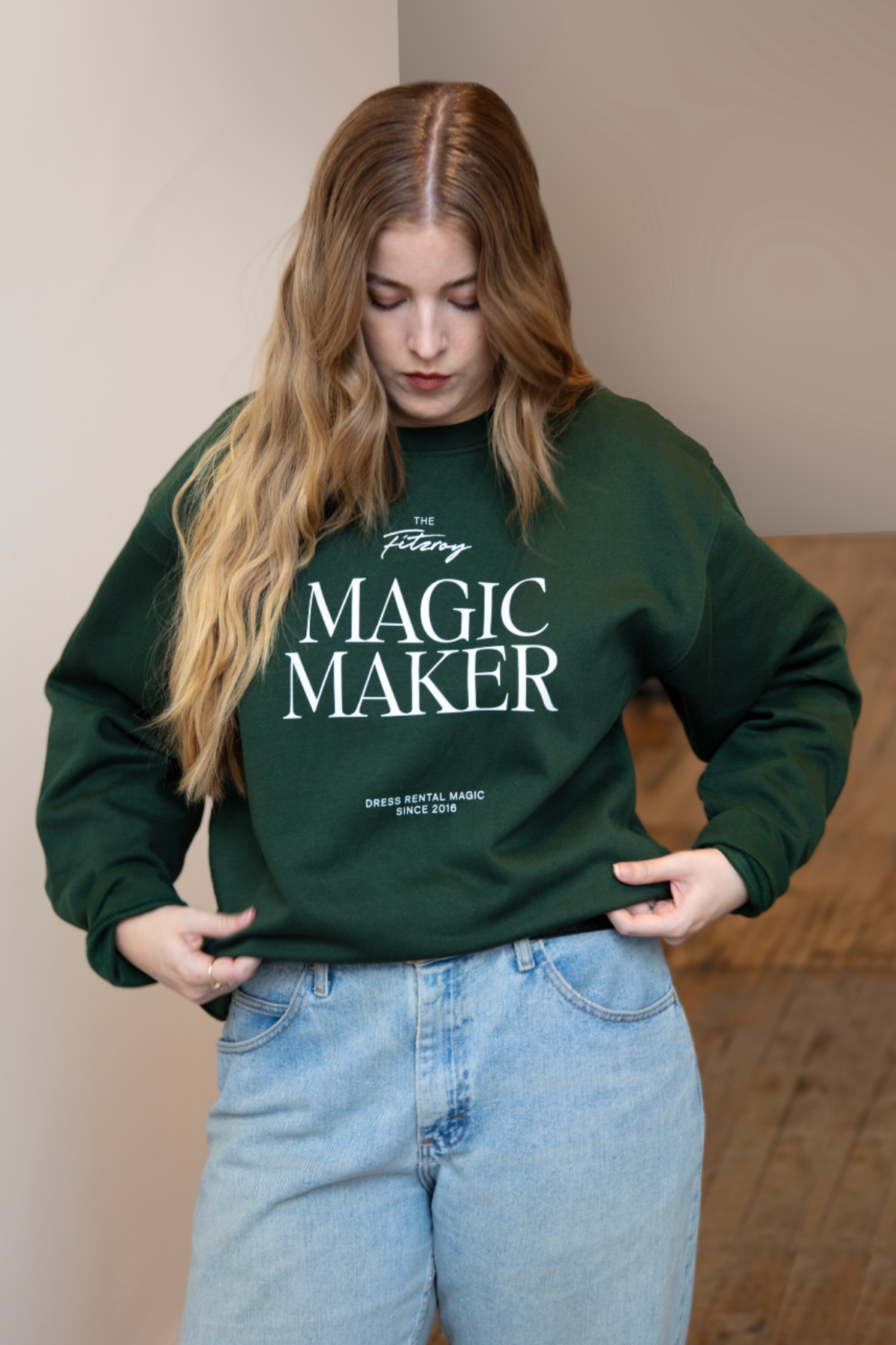 Limited Edition Magic Maker Sweatshirt in Forest Green