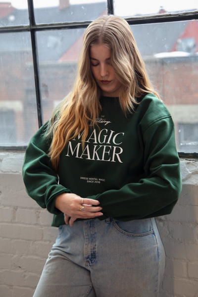 Limited Edition Magic Maker Sweatshirt in Forest Green