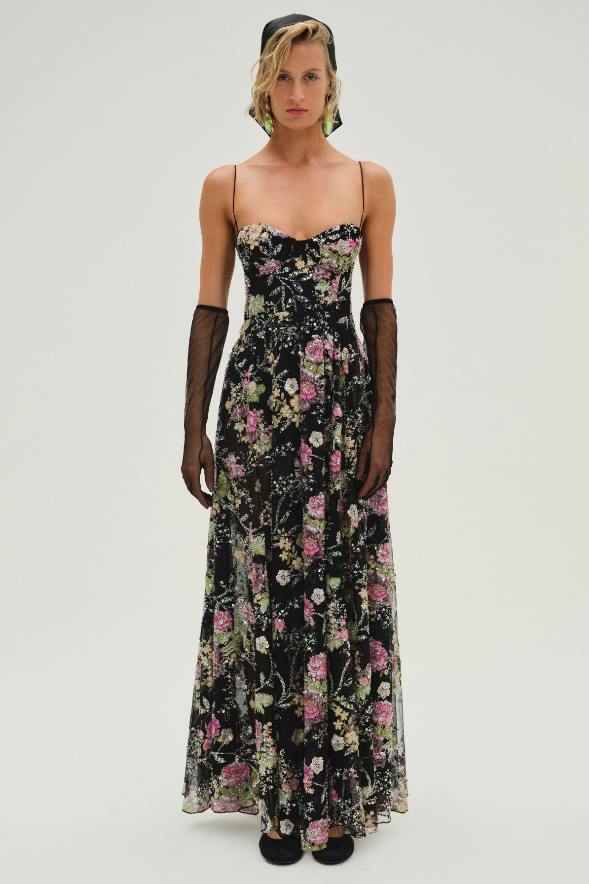 Night Fairy Embroidered  Maxi Dress by For Love and Lemons - RENTAL