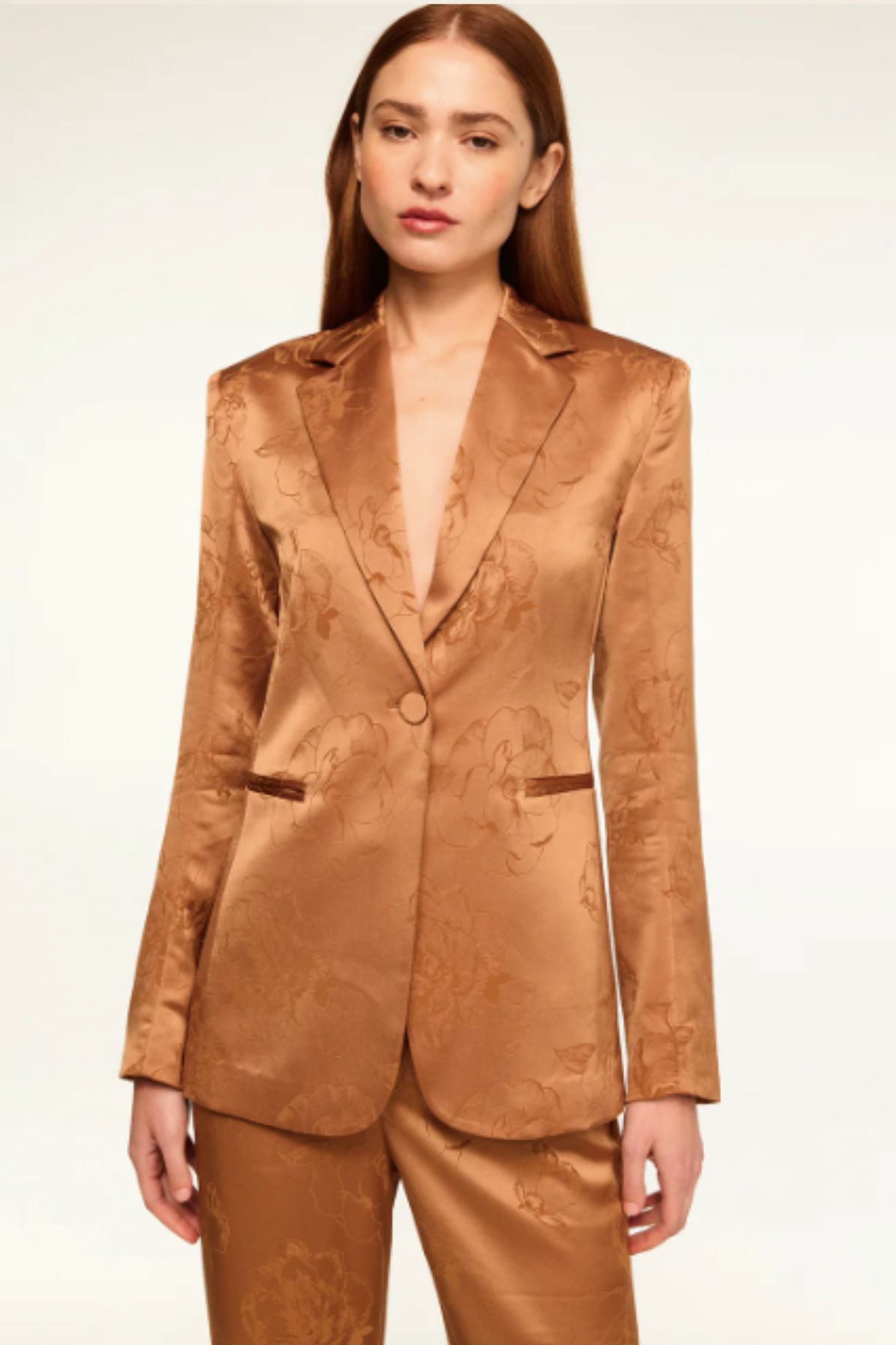 Olsen Suit in Caramel by MISA Los Angeles - RENTAL