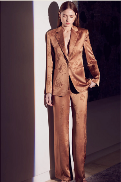 Olsen Suit in Caramel by MISA Los Angeles - RENTAL