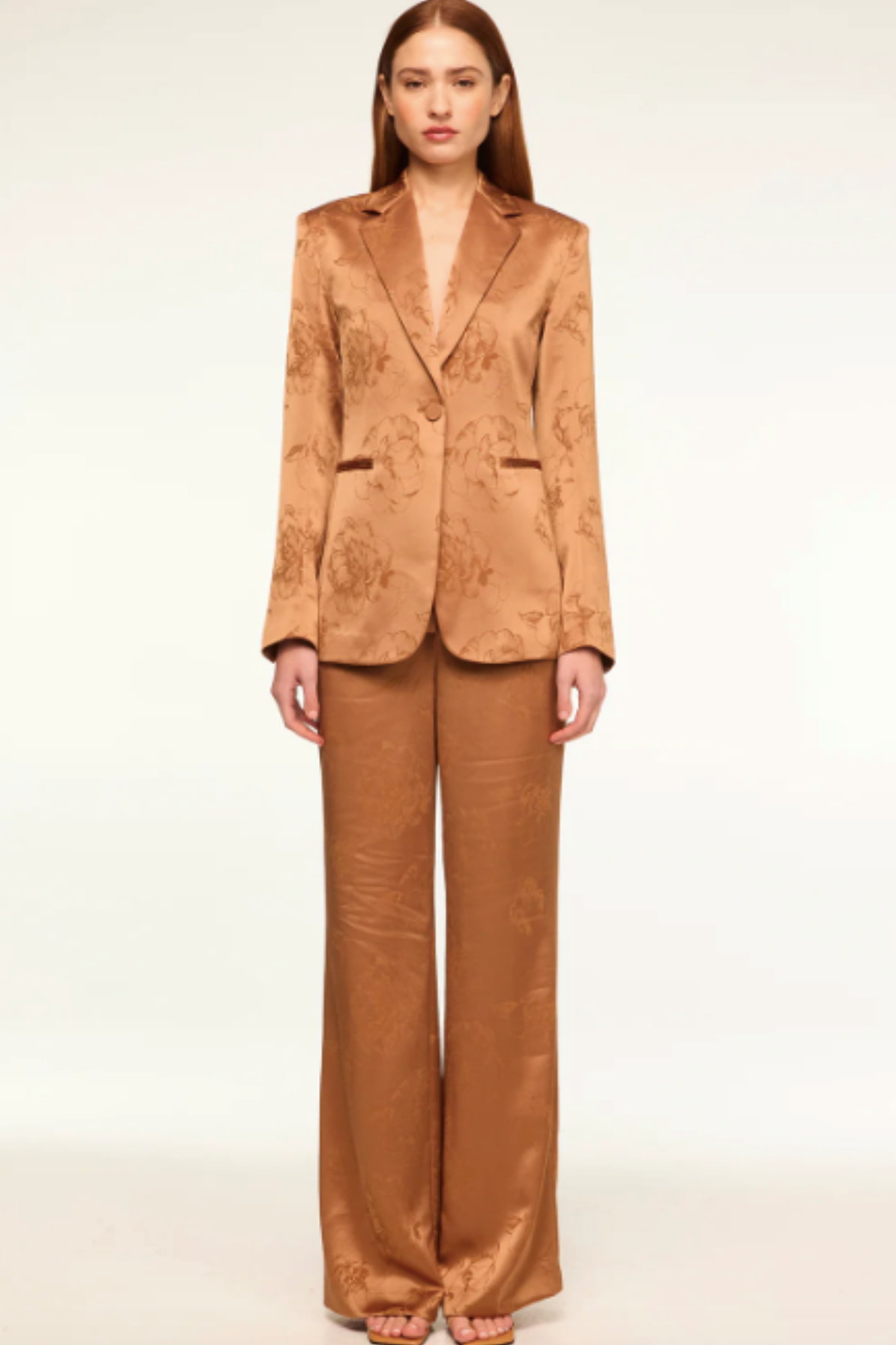 Olsen Suit in Caramel by MISA Los Angeles - RENTAL