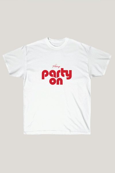 Limited Edition Party On T-Shirt in White