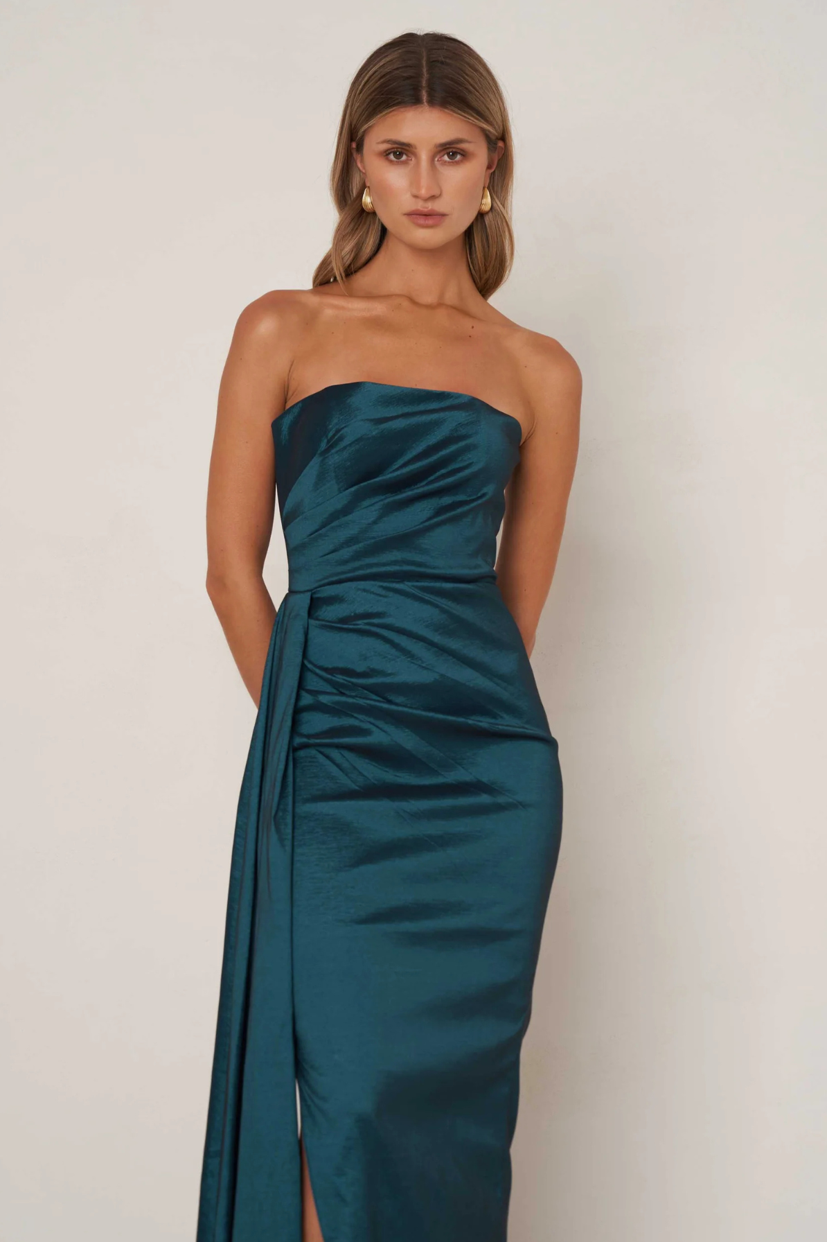 Paulina Dress in Green by Elle Zeitoune - RENTAL