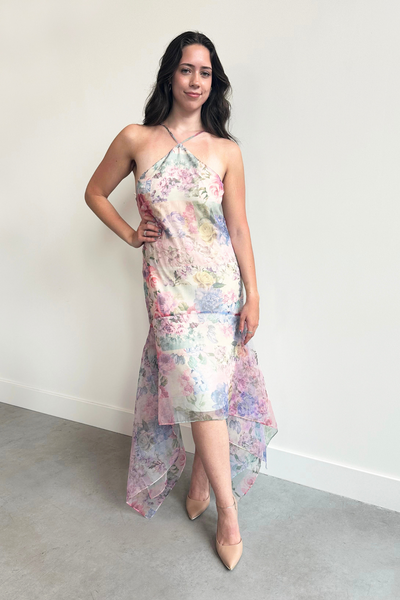 Carly Floral Midi Dress by Amanda Uprichard - RENTAL