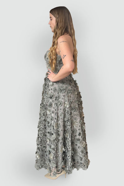 Enchanted Midi Dress in Sage by Bariano - RENTAL