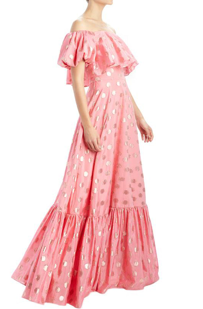 Regina Polka Dot Ballgown by ML Monique Lhuillier - FINAL SALE