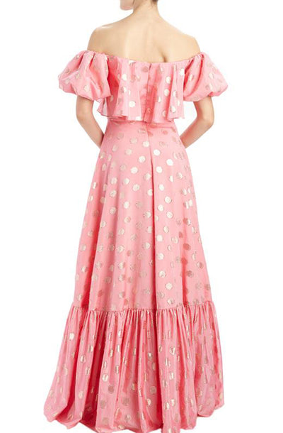 Regina Polka Dot Ballgown by ML Monique Lhuillier - FINAL SALE
